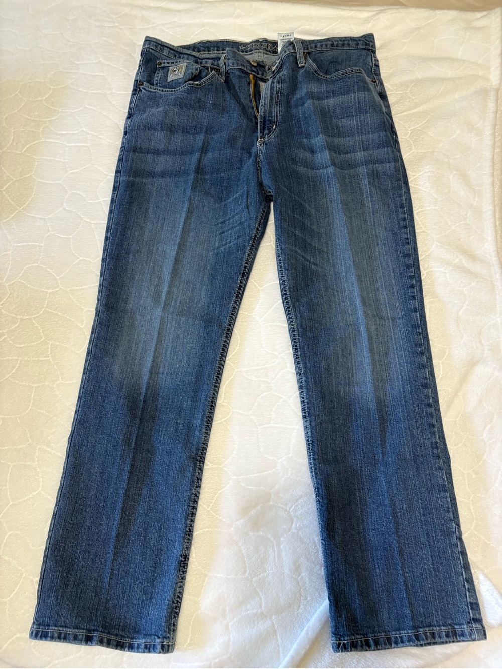 Cinch Men's Straight Leg Jeans in Dark Blue Wash